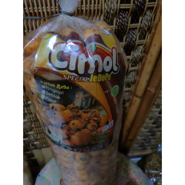 cimol pedas daun jeruk 50gr dan 100gr murah