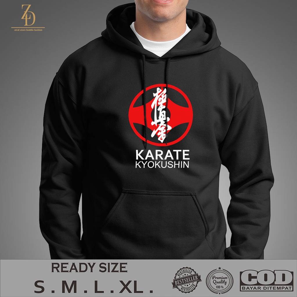 JAKET HOODIE KARATE KYOKUSHIN / HOODIE PRIA / JAKET PRIA / HOODIE KEREN