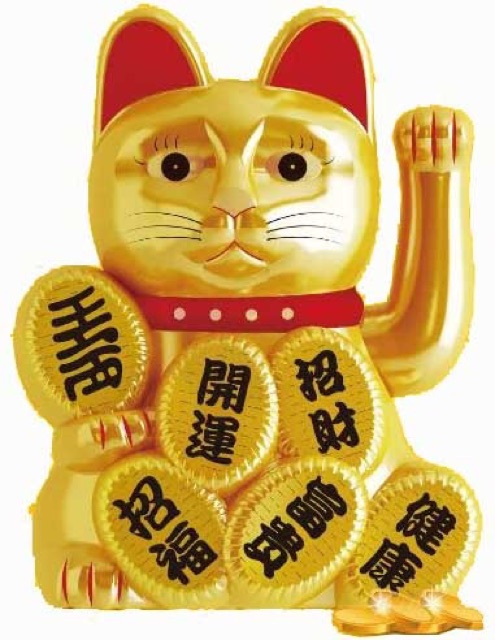 kucing rejeki /kucing hoki/lucky cat/baterai/11.3cm