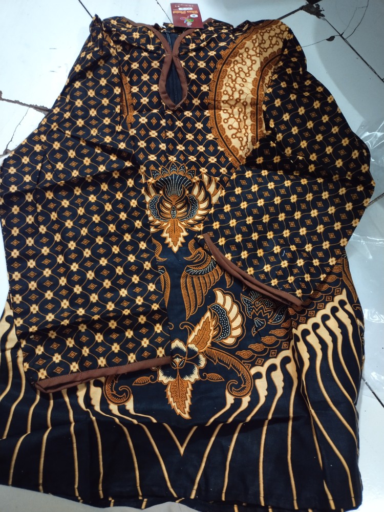 Blouse Batik Wanita Atasan Lengan 7/8 Dablong
