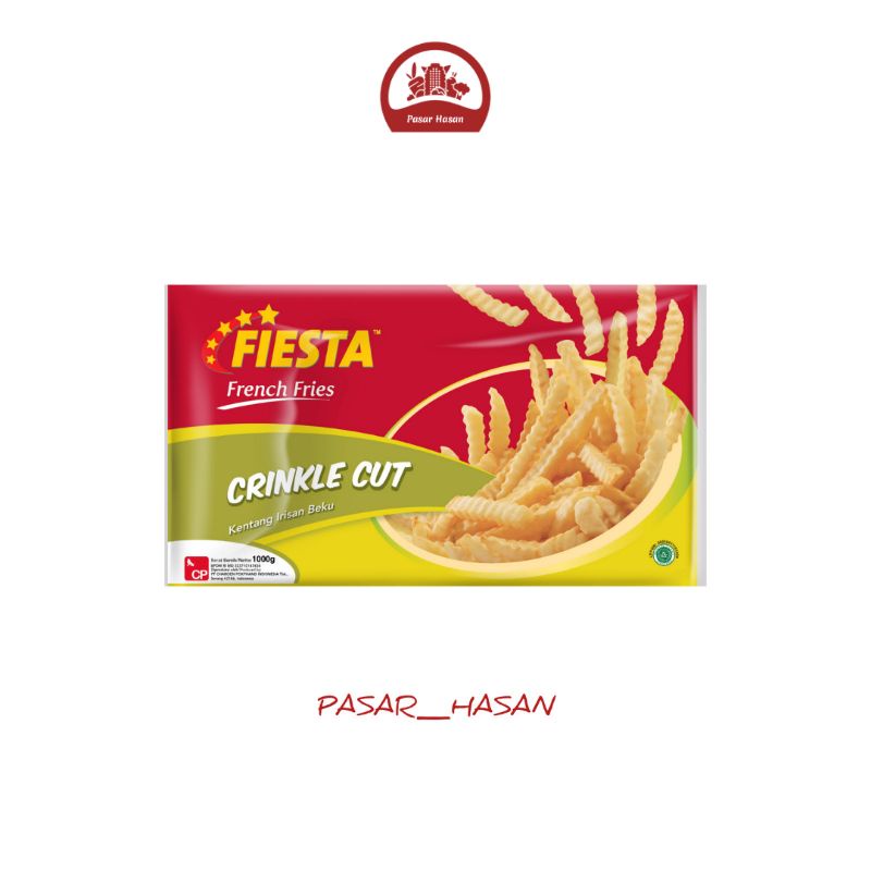 

1KG Crinkle Cut Kentang Goreng Fiesta | Frozen Food | Pasar Hasan