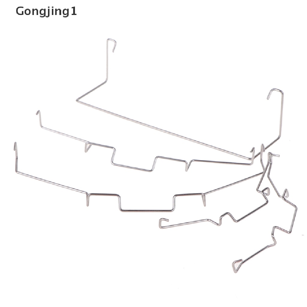 Gongjing1 1 Pasang Bracket Buckle Elastis Bahan Baja Untuk Kipas Pendingin CPU