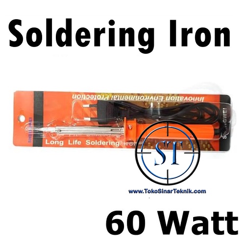 Solder Mata Kristal 60 Watt Orange Soldering Iron Electronic HQ Ujung Kristal Cepat Panas Heat 60W 220V