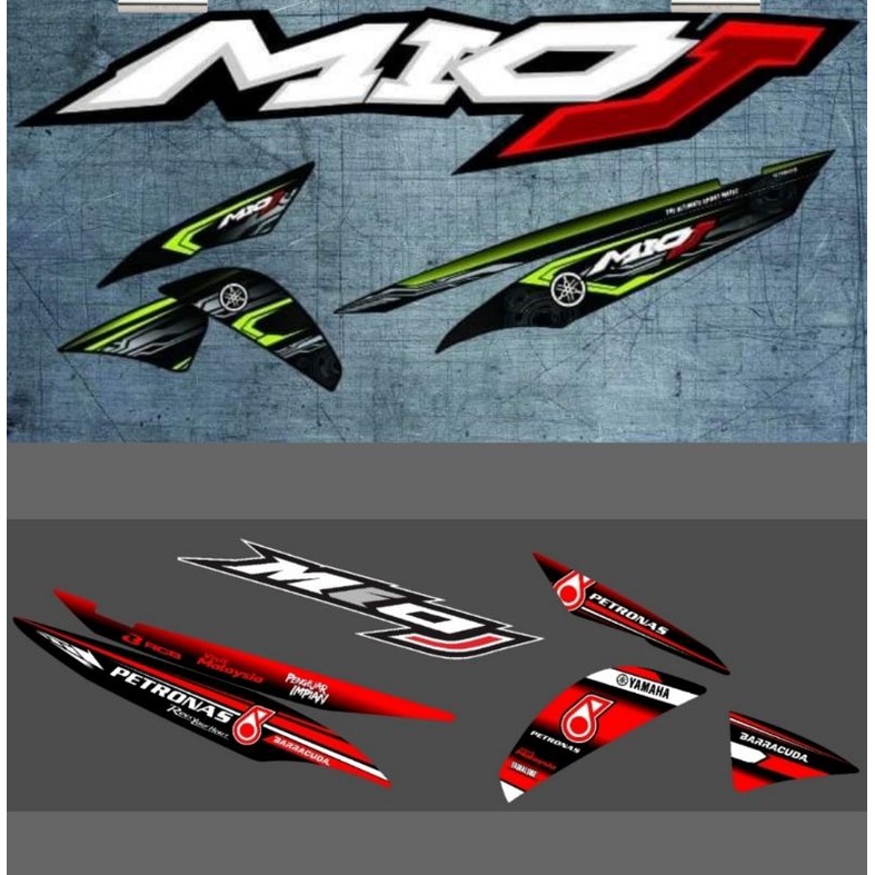 Striping Mio J Variasi Yamaha Stiker Lis Motor List Body Sticker Skotlet Scotlite Skotlet