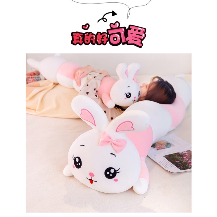 Guling Boneka Bunny Ulat Bahan Plush