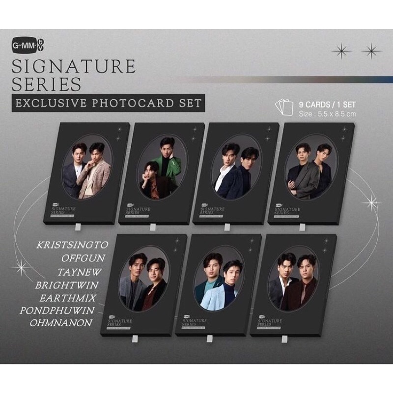 [BACA DESKRIPSI] Sharing Signature Exclusive Photocard Set KristSingto, OffGun, TayNew, BrightWin, E