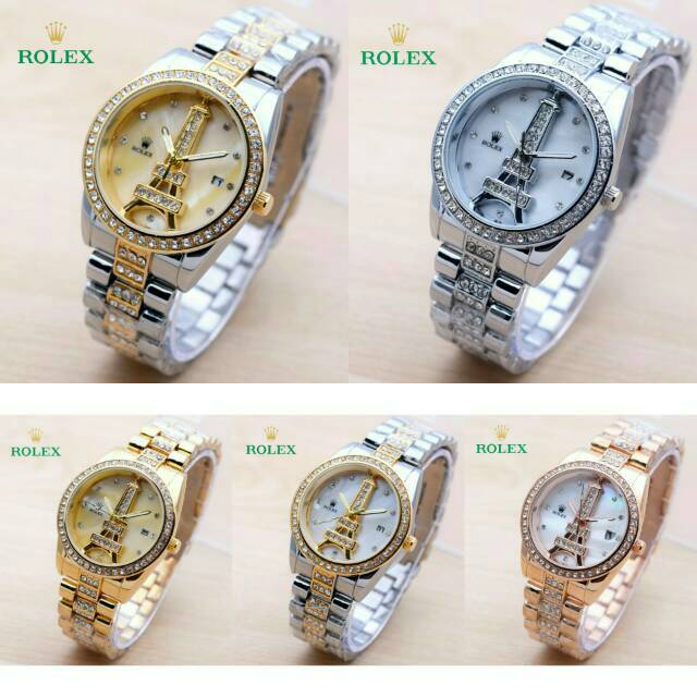 Jam Tangan Wanita Rolex Paris ( 5 Warna )