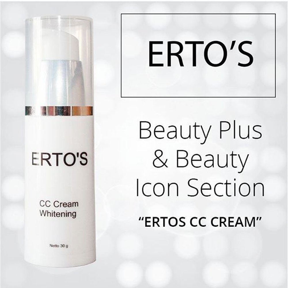 TERBARU 2019.  ERTOS CC Cream Whitening - Krim Pemutih Muka & Wajah - ERTOS Skincare