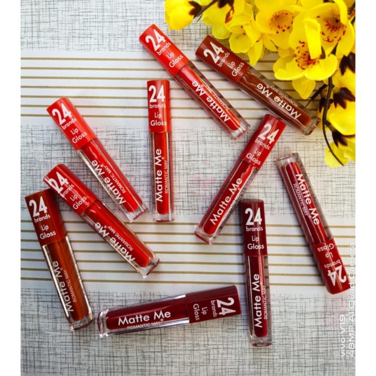 [PER 6 PCS] LIP GLOSS ROMANTIC MAY LIPSTICK &amp; LIPGLOSS EDISI 2022 TERMURAH