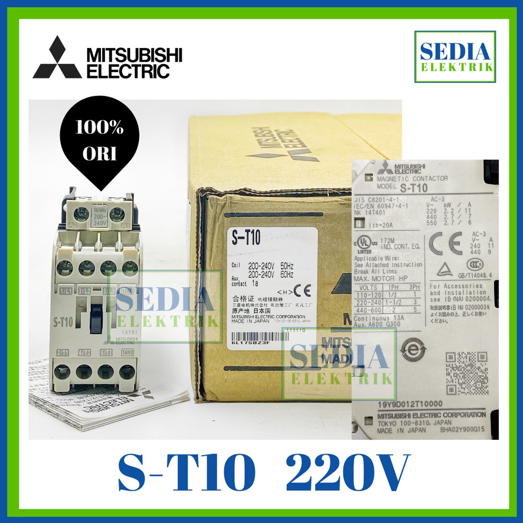S-T10 ST-10 ST 10 Kontaktor Contactor Mitsubishi