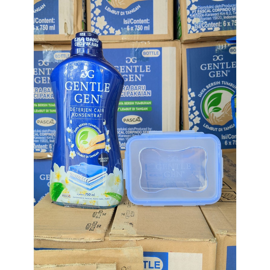 Gentle Gen 750 ml Sabun Cuci Baju Detergen Andin FREE LOCK WARE