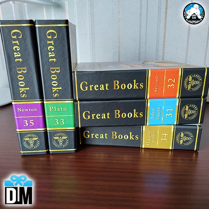 Buku Palsu Pajangan Kecil Sejarahwan Dummy Book Set Great Books Decoration Mini Buku Kecil Brankas