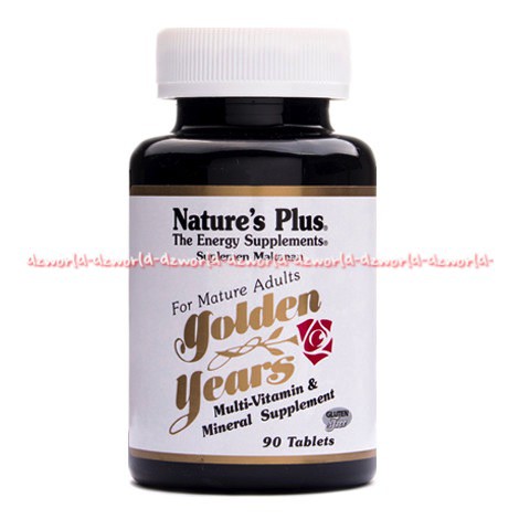 Natures Plus Golden Years 90Tablets suplemen mengandung formula menjaga kesehatan orang lanjut usia Nature's Plus