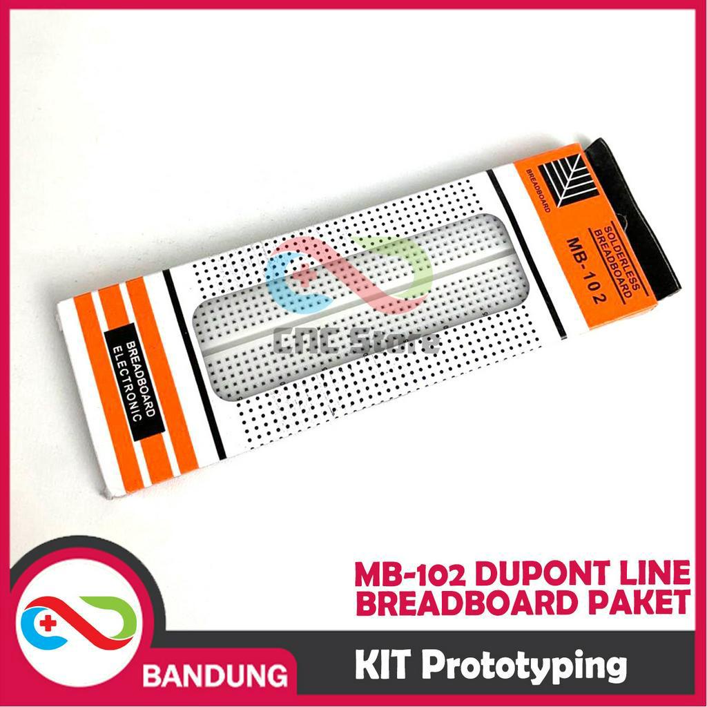 KIT PROTOTYPING MB-102 DUPONT LINE BREADBOARD PAKET PAPAN PERCOBAAN