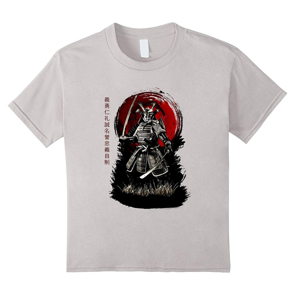 Kaos T Shirt Motif Tulisan Jepang bushido Samurai Warrior Kaos T Shirt Motif Tulisan Jepang bushido Samurai Warrior