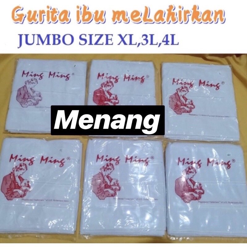 Gurita ibu melahirkan MING MING size L, XL, 3L, 4L, 5L(XXXXL) super jumbo / grito ikat ibu / Grita ibu super jumbo