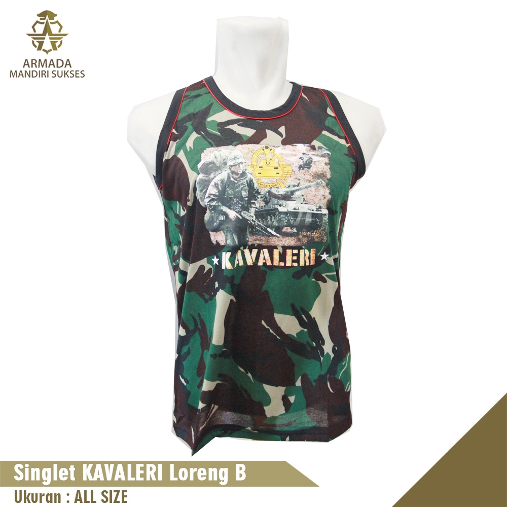 Kaos Singlet Kavaleri Loreng - Kaos Dalam Kavaleri