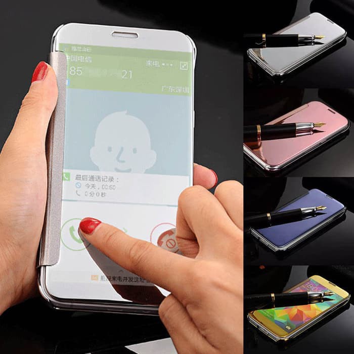 FLIP CASE SAMSUNG NOTE 8 FLIP CASE WALLET FLIP MIRROR CLEAR VIEW NOTE 8
