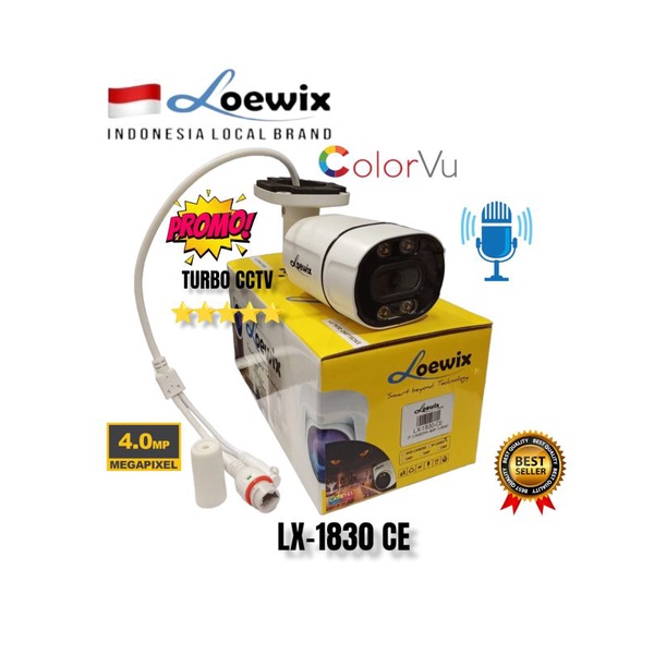 LOEWIX CCTV OUTDOOR NIGHT COLOR TECH - CAMERA LX - 1830IPS IPCAMERA 4MP