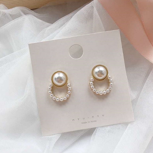 ANTING WANITA KOREA RETRO TUSUK TITANIUM GIWANG SIMPLE ANTING ANAK PEREMPUAN FASHION IMPORT ANT36