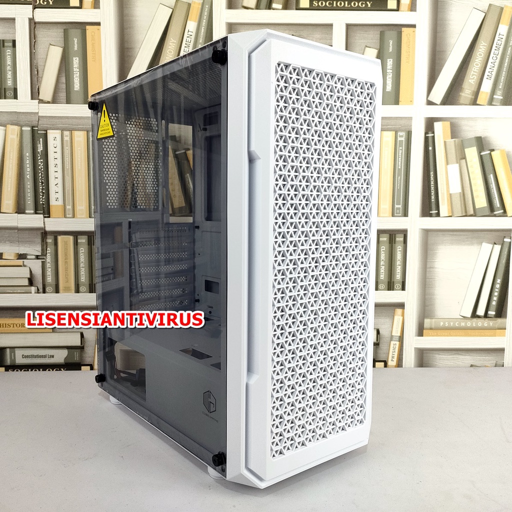 CUBE GAMING NAVA WHITE Include 3 Fan RGB