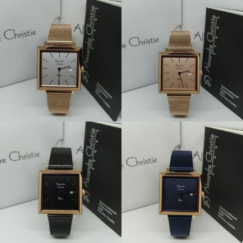 Jam Tangan Wanita Alexandre Christie 2866 AC2866 AC 2866 Tali Pasir