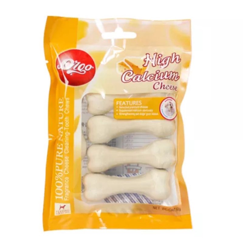 Orgo High Calcium Cheese Dental Bone / Snack Dental Anjing