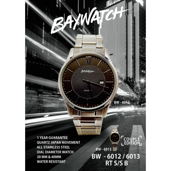 Jam Tangan Baywatch 6012 RT S/S B