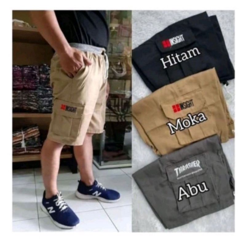 CELANA CARGO/KOMPOL PENDEK PRIA SIZE 27 SAMPAI 36 PREMIUM DAPAT 4PCS