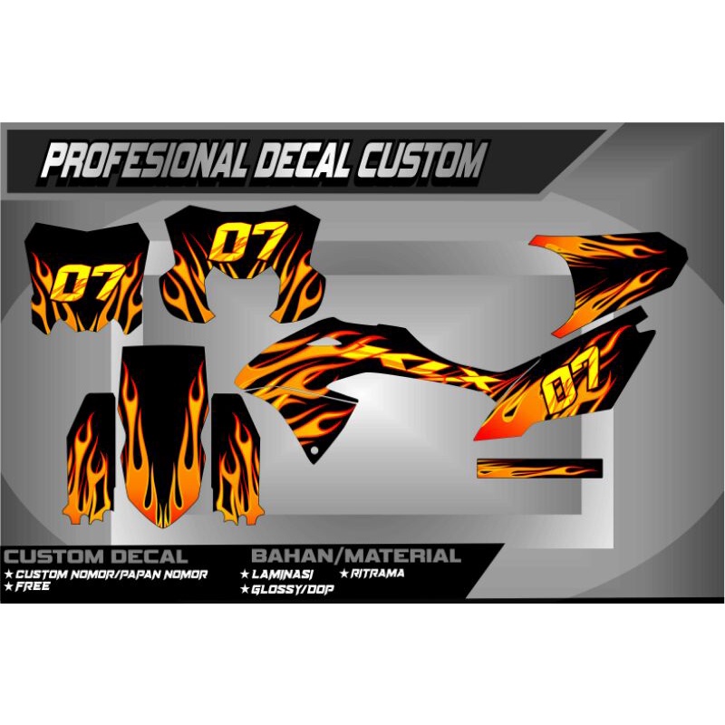 DECAL STICKER KLX BF DECAL STICKER KLX DTRACKER KLX OLD KLX GORDON DECAL KLX FULL BODI