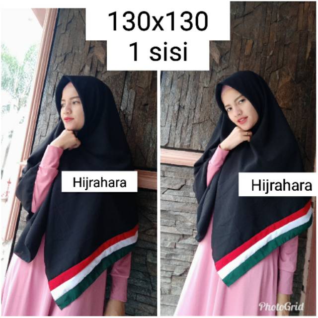 Jilbab Segiempat Palestina 1 Sisi 130x130