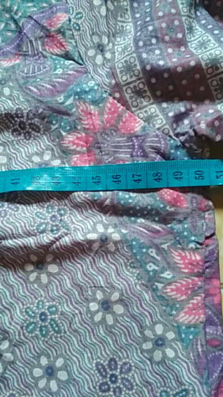 Batik Tunik Shibori Jumputan Terbaru Size S-3l / Hrb026 Yelbor Navbor / Biru Putih