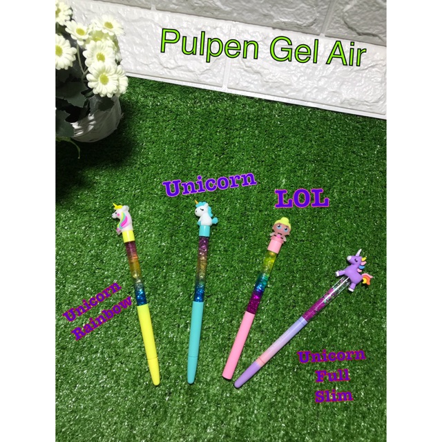 

pulpen gel air lol unicorn