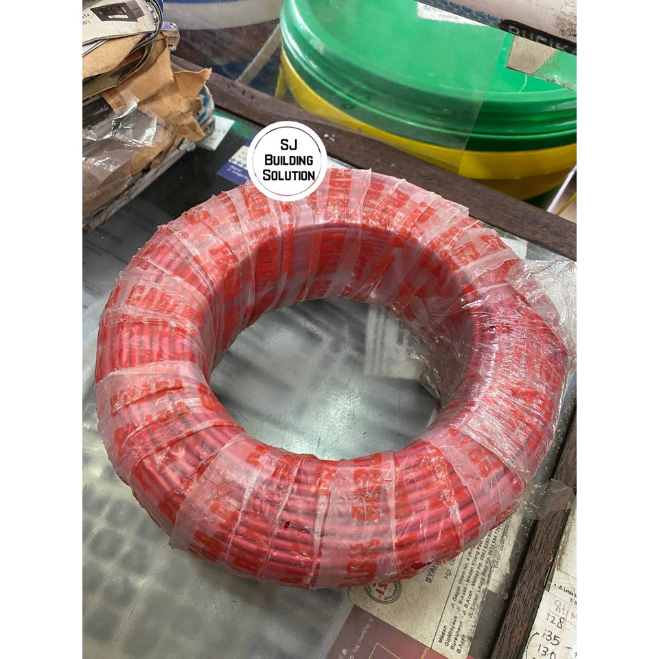 KABEL LISTRIK PRABA TUNGGAL NYA 2,5MM Roll 100M MERAH BAGUS SNI