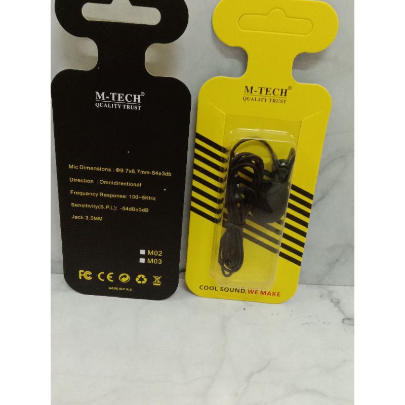 Microphone M-tech 02 / flip on mic M-tech 02 / microphone komputer jepit