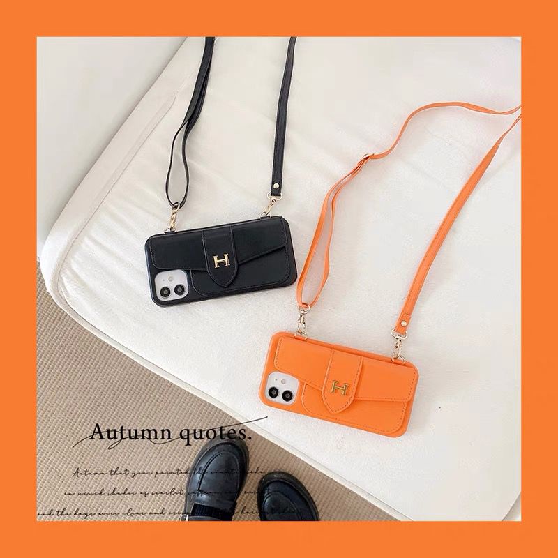 Softcase Kulit warna Orange Hitam Iphone X Xs Xr Max 11 Pro Max 12 Pro Max 13 Pro Max FH37