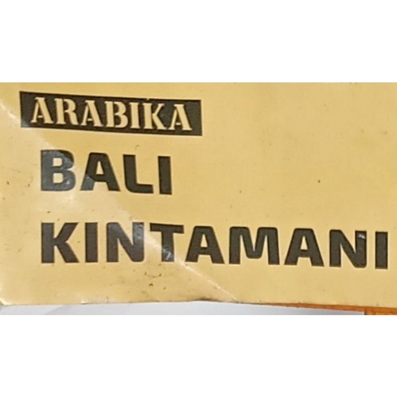 

Arabika Bali kintamani