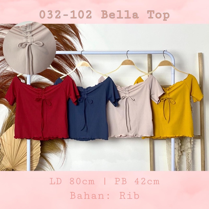 BELLA RIB CROPTOP Grosir@ 35