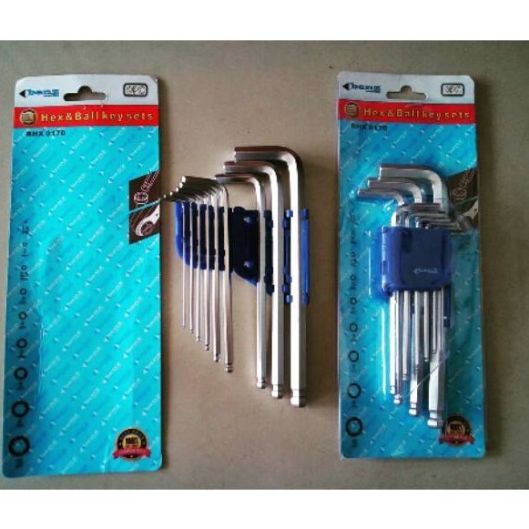 Kunci L Long Set Isi 9Pcs Benz