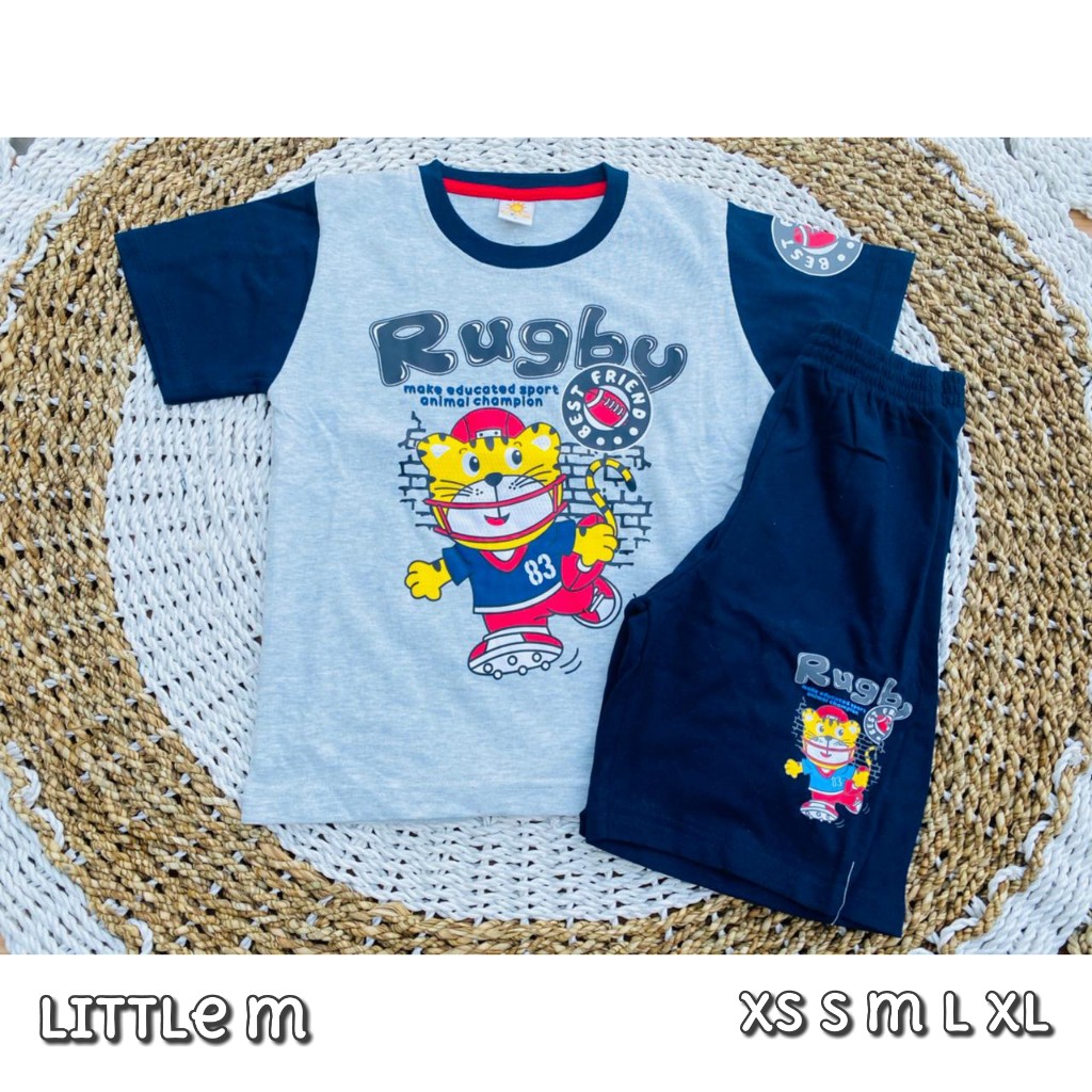 setelan kaos anak rugby macan