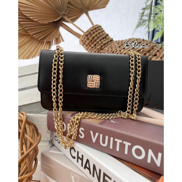 TAS SELEMPANG WANITA AMORA  [ SIAP KIRIM ] SLINGBAG FASHION TALI RANTAI