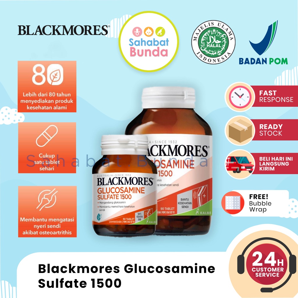 BLACKMORES Glucosamine Sulfate Multivitamin Vitamin untuk Kesehatan Tulang dan Sendi