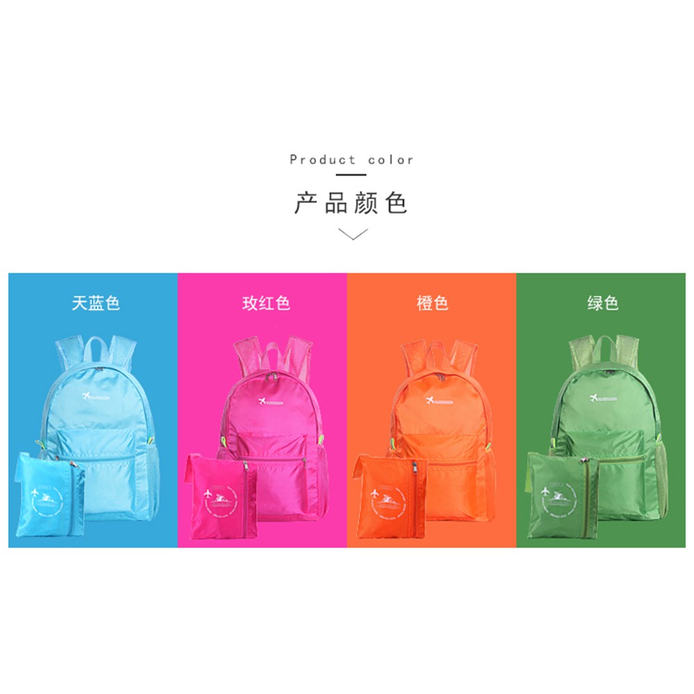 Folding Travel Nylon Backpack Bag