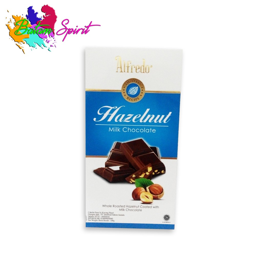 

ALFREDO HAZELNUT MILK CHOCOLATE 100GR