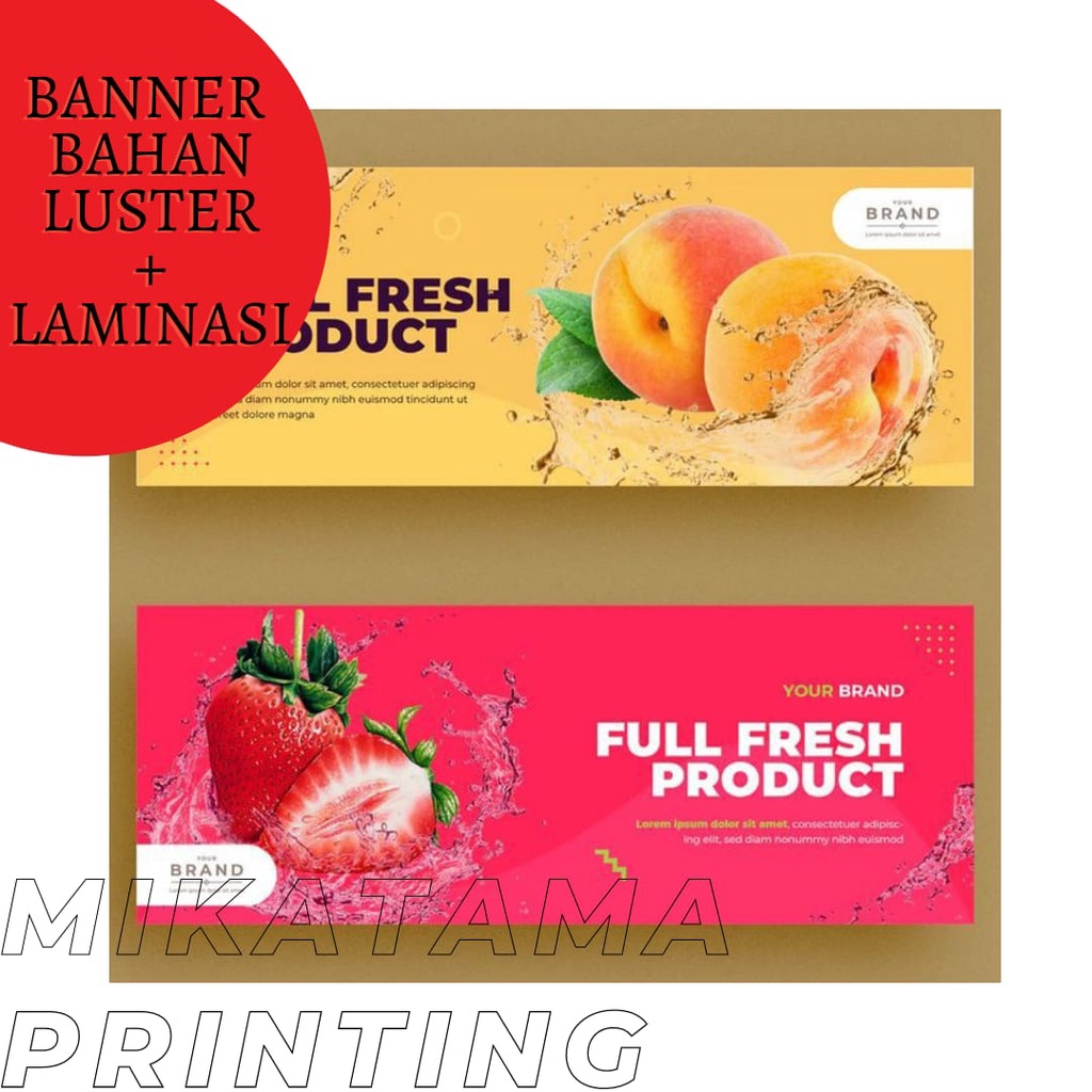 Spanduk|Banner ( Bahan Luster)