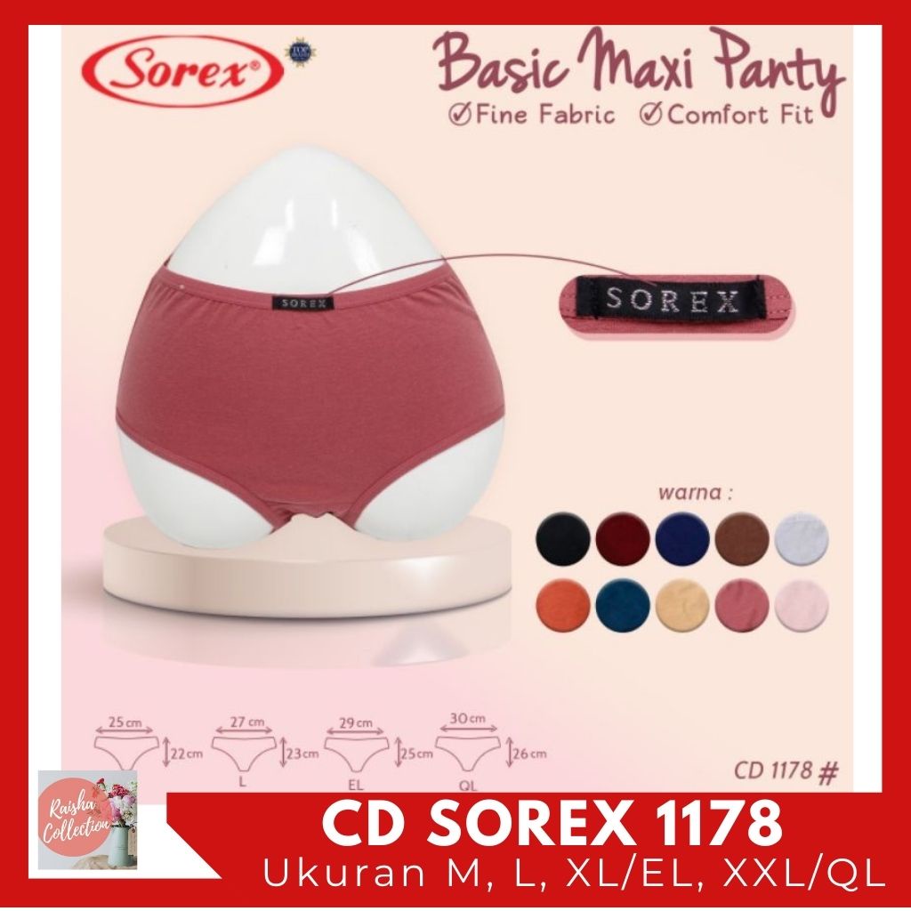 Rc Cd celana dalam SOREX tipe 1178 bahan katun nyaman dipakai