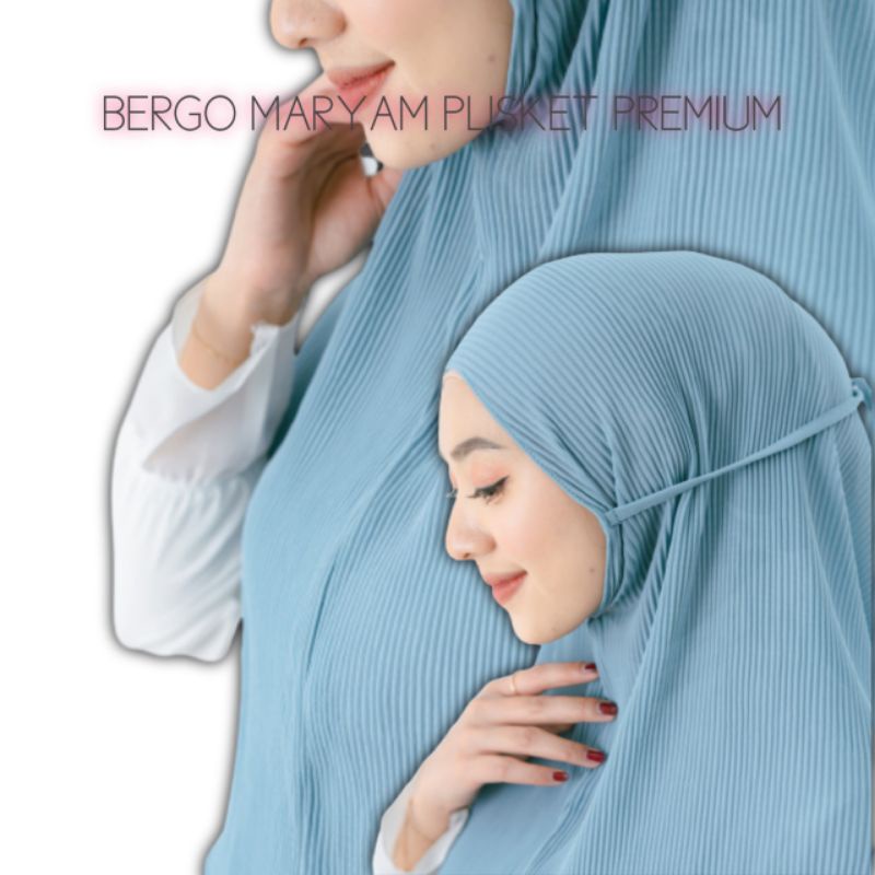 Bergo maryam plisket lidi