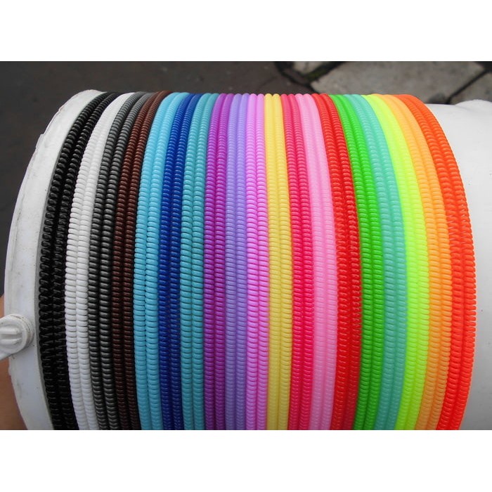 Pelindung Kabel Warna Spiral / Protector Cable Karet Pelindung - RANDOM