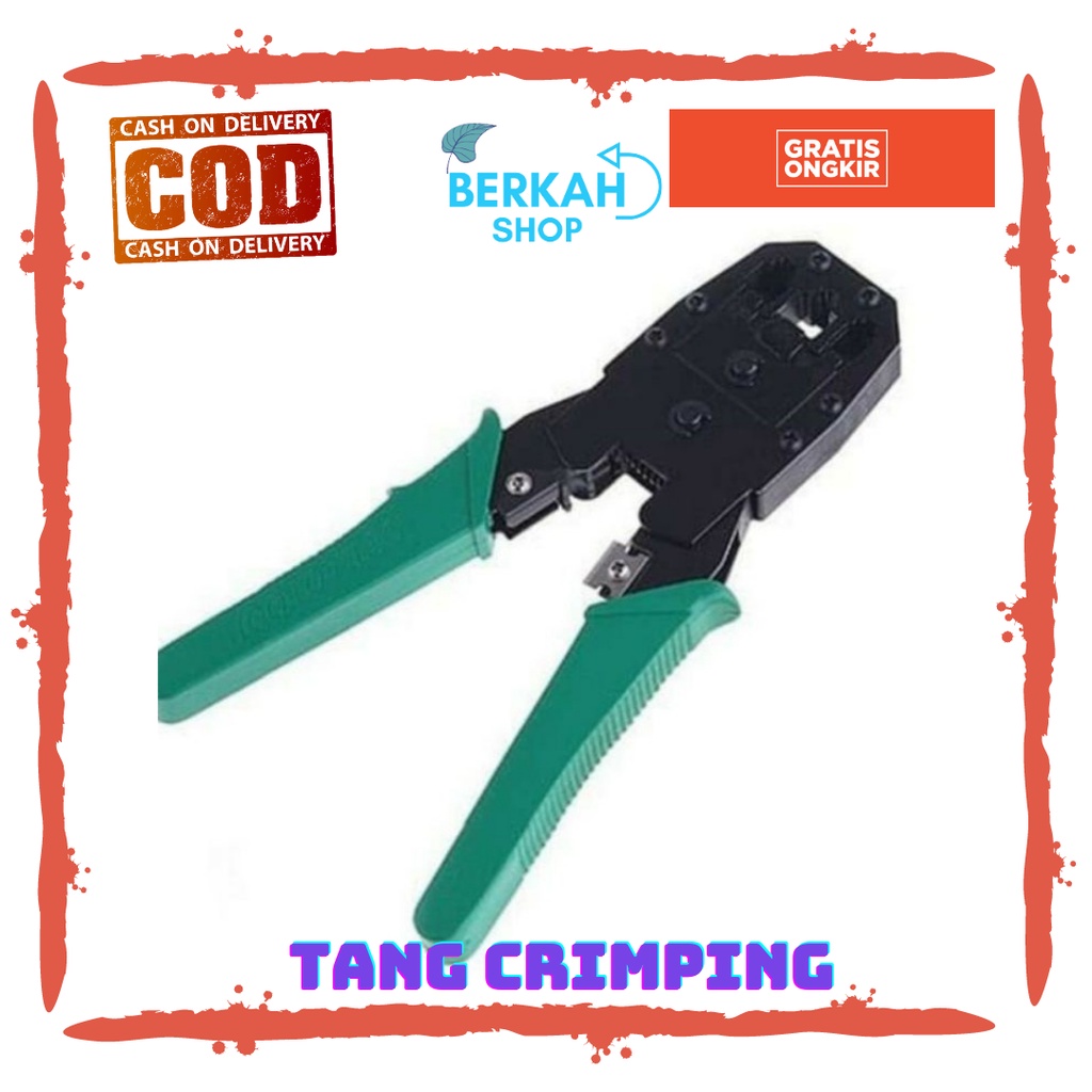 PAKET LENGKAP TANG KRIMPING CRIMPING 315 TOOL TANG POTONG , CONECTOR RJ45 CAT 5E , TESTER LAN RJ45