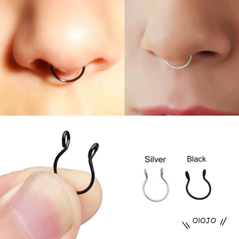 【COD】Cincin Klip Hidung Bentuk U Bahan Stainless Steel Untuk Aksesoris